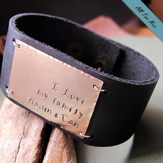 Buy Custom Leather Bracelet for Men Gifts for Guys Personalized Christmas  Gits Friendship Bracelet Set Valentines Day Anniversary Gifts for Her  Online in India - Etsy