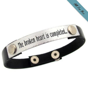 Personalized Leather Cuff Bracelet for Men - Sterling Silver