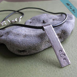 Personalized Leather Mens Necklace