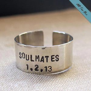Personalized Soulmates Ring - Gift for boyfriend