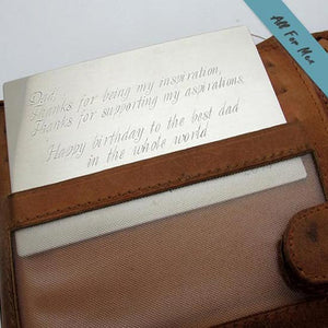 Groomsmen Gift - Personalized Wallet Insert Card for Men