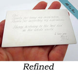 Personalized Wallet Insert Card for Men