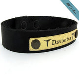 Quote Engraved Bracelet for Men - Personalized Leather Cuff