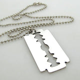 Razor Blade Personalized Necklace, Custom Necklace