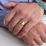 Remember Ring for Men - Unisex Adjustable Gold Band