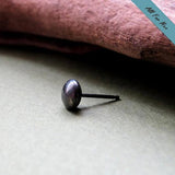 Round Black Stud Earring for Men - Mens Jewelry
