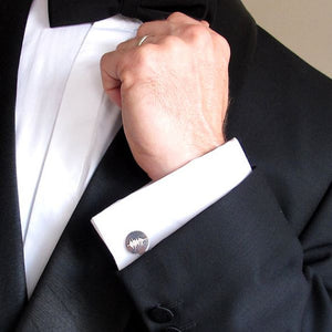 Soundwave - GPS Mens Cufflinks, Gift for Boyfriend