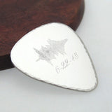 Soundwave Engraved Guitar Pick, Personalized Gift for Boyfriend
