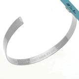 Custom Sterling Silver Mens Cuff Bracelet - Birthday Gift ideas