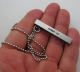 Voice Record Engraved Necklace, Custom Necklace