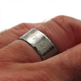 Black Ring - Bereavement ring - Mens Custom Ring