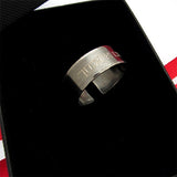 Black Ring - Bereavement ring - Mens Custom Ring