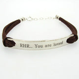 Engraved Mens Bracelet, You Are Loved Bracelet for men