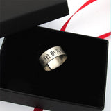 Engraved Name Band Ring for Men - Mens Jewelry