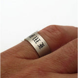Engraved Name Band Ring for Men - Mens Jewelry