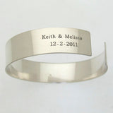 Love bracelet - Engraved Gifts for men - Inscribed Cuff