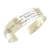 Custom Military Cuff - Boots Rifle Helmet Bracelet