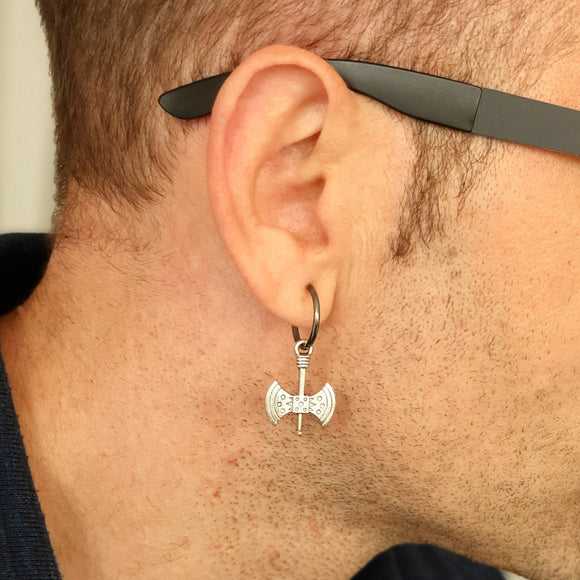 Axe Hoop Earring for Men - Viking Earring