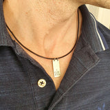 Cross Necklace - Leather Necklace for men