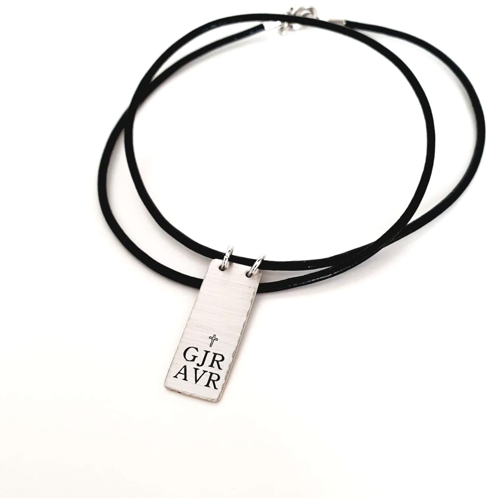 Mens Cross Necklace On Leather - Surflegacy