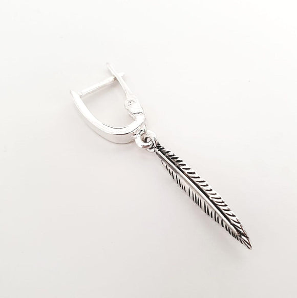 Designer Earring for Men - Feather Earring