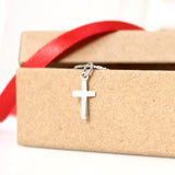 Cross Necklace for Men - Silver Cross Pendant