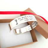 Custom Military Cuff - Boots Rifle Helmet Bracelet