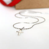 Cross Necklace for Men - Silver Cross Pendant