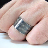 Brushed Matte Ring - Black Ring for Men