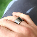 Brushed Matte Ring - Black Ring for Men