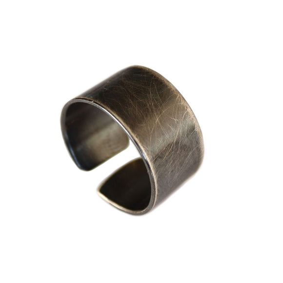 Rustic Mens Band - Distressed Ring