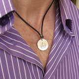 Men's Initial Pendant Necklace - Men's Personalized Gift