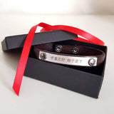 Handwriting Engraved Mens Bracelet, Personalized Gift for Him
