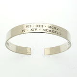 Sterling Silver Cuff Bracelet - Memory jewelry - Initials Cuff