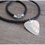 Birthday Gift For Musician, Engraved Guitar Pick Necklace