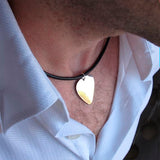 Birthday Gift For Musician, Engraved Guitar Pick Necklace