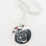 Pet Photo Necklace. Dog photo necklace. Custom Memorial Necklace