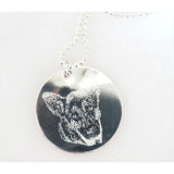 Pet Photo Necklace. Dog photo necklace. Custom Memorial Necklace