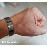 Black POW Bracelet - Gift For Soldier - Army Jewelry