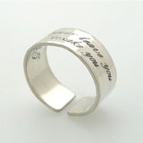 personalized ring for men - Engraved Band for him